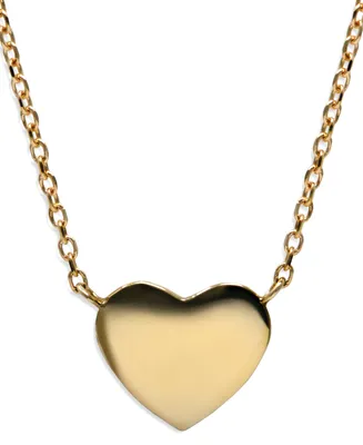 Jac+Jo by Anzie Polished Heart Pendant Necklace in 14k Gold, 16" + 1" extender