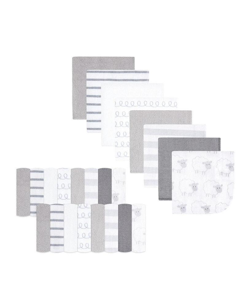 Hudson Baby Infant Boy Rayon from Bamboo Washcloth Bundle