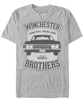 Men's Supernatural Winchester Car Crest Short Sleeve T-shirt