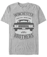 Men's Supernatural Winchester Car Crest Short Sleeve T-shirt