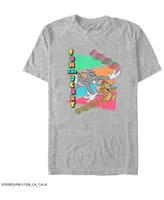 Men's Tom Jerry 90s Triangles and Chase Short Sleeve T-shirt