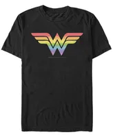 Men's Wonder Woman Rainbow Short Sleeve T-shirt