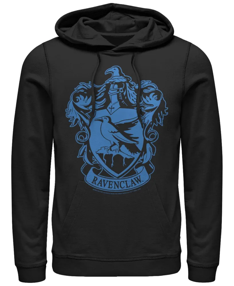 Men's Deathly Hallows 2 Simple Raven Fleece Hoodie