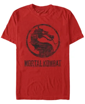 Men's Mortal Kombat Klassic Splatter Logo Short Sleeve T-shirt