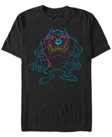 Men's Looney Tunes Taz Neon Short Sleeve T-shirt