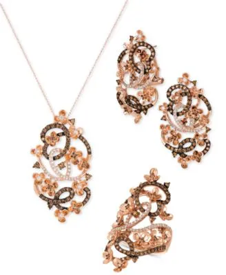 Le Vian Crazy Collection Diamond Fancy Scroll Floral Jewelry Collection