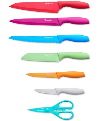 Tomodachi Jewels 13-Pc. Knife Set with Kitchen Shears & Matching Blade Guards