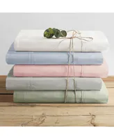 Brielle Home 300 Thread Count Cotton Dobby Stripe -Pc. Sheet Set