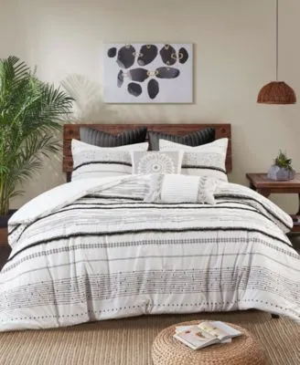 Inkivy Nea Boho Stripe Comforter Sets