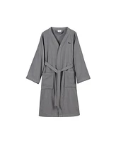 Lacoste Home Logo Patch 100% Cotton Pique Bath Robe