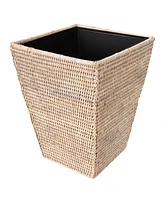 Artifacts Rattan Square Tapered Waste Basket