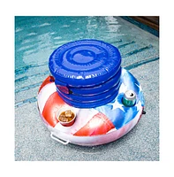 PoolCandy Stars Stripes Floating Drink Cooler