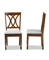 Augustine Modern and Contemporary Fabric Upholstered Piece Dining Chair Set Set