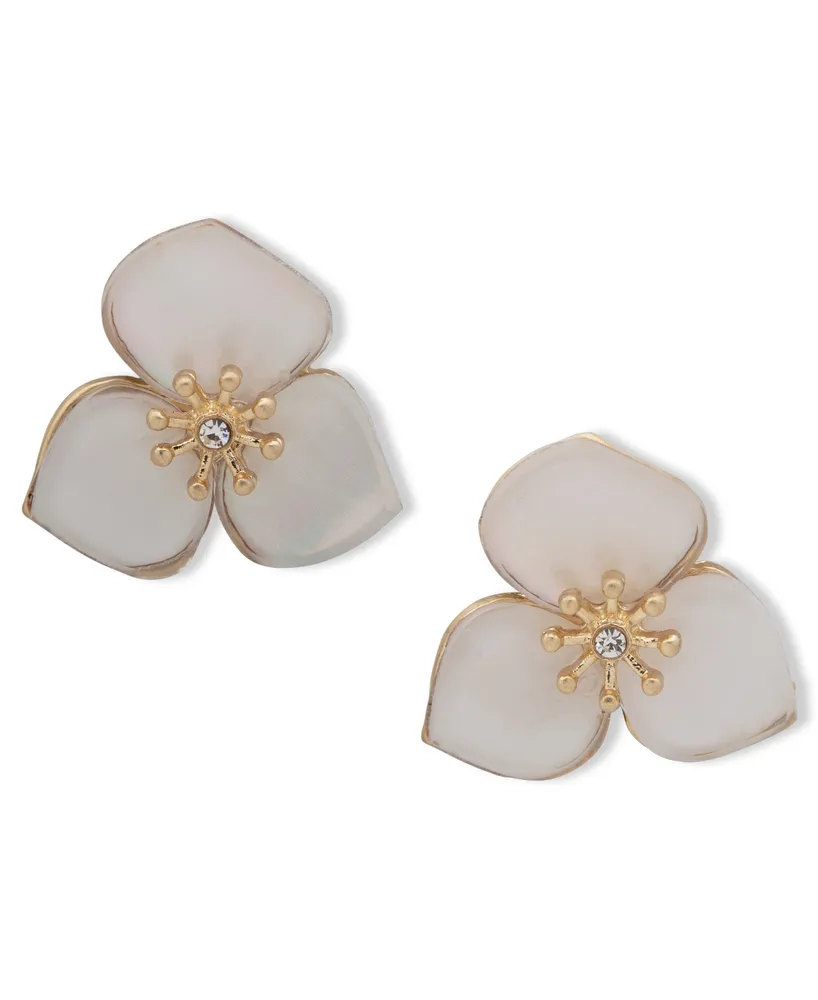 Pearl Pave Studs Earrings | Fashion Jewelry