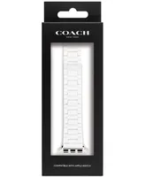 Coach White Ceramic 38/40/41mm Apple Watch Band