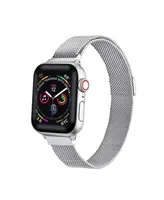 Men's and Women's Silver-Tone Skinny Metal Loop Band for Apple Watch 38mm