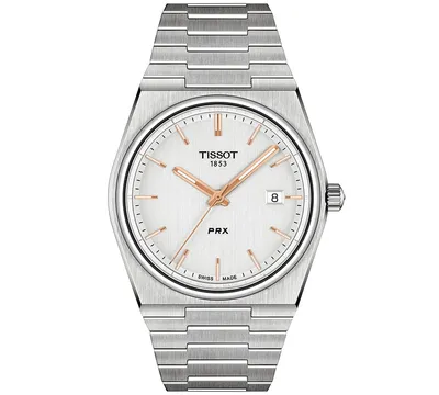 Tissot Men's Swiss Prx Stainless Steel Bracelet Watch 40mm