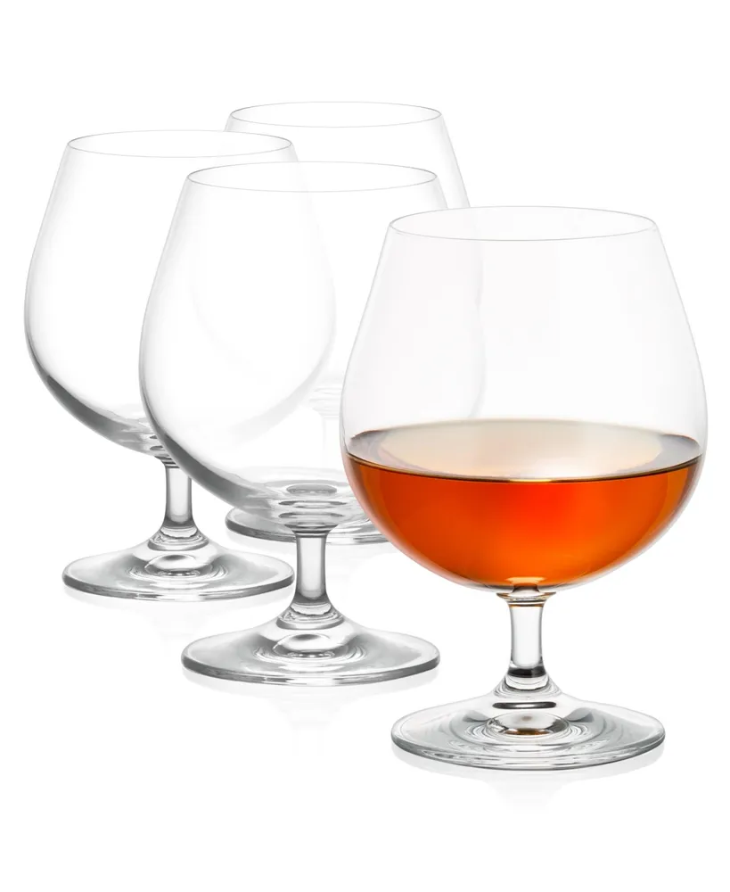 JoyJolt Cask Brandy Glasses 13.5 oz Set of 4 Glasses