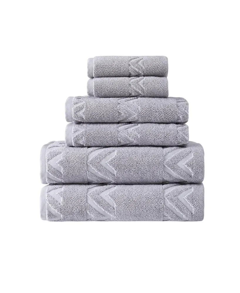 Ozan Premium Home Turkish Cotton Sovrano Collection Towel Sets, Set of 6