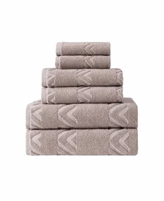 Ozan Premium Home Turkish Cotton Sovrano Collection Towel Sets, Set of 6