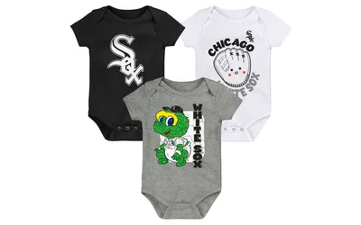 Outerstuff Infant 3-Pk. Chicago White Sox Change-Up Bodysuits