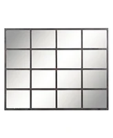 Industrial Metal Wall Mirror, 7.5" H x 51.5" L