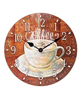 La Crosse Technology Clock 12" Round Coffee Decor Analog Quartz Wall Clock