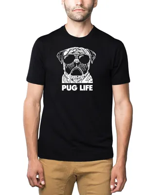 Men's Premium Blend Word Art Pug Life T-shirt