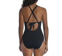 La Blanca High Neck One-Piece Swimsuit