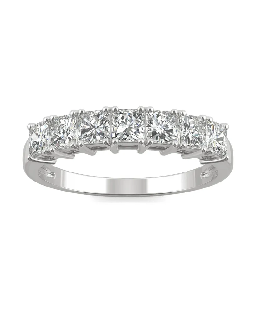 Moissanite Square Anniversary Band 1-1/4 ct. t.w. Diamond Equivalent in 14k White Gold