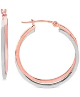 Intertwined Hoop Earrings 14k Gold