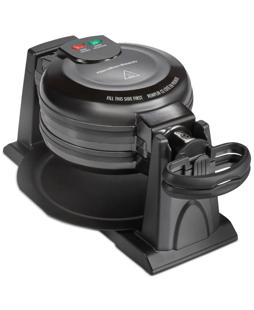 Hamilton Beach Nonstick Rotating Double Belgian Waffle Maker