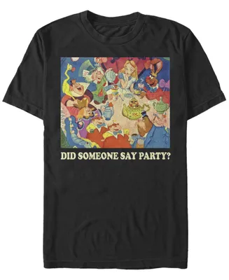 Men's Alice Wonderland Party Short Sleeve T-shirt
