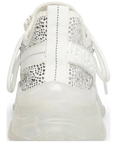 Steve Madden Women's Maxima Rhinestone-Trim Trainer Sneakers