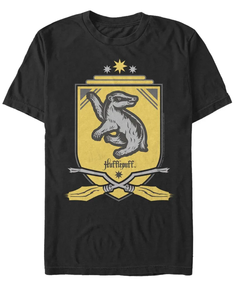 Fifth Sun Men's Hufflepuff Shield Short Sleeve Crew T-shirt