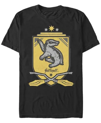 Fifth Sun Men's Hufflepuff Shield Short Sleeve Crew T-shirt