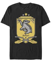 Fifth Sun Men's Hufflepuff Shield Short Sleeve Crew T-shirt