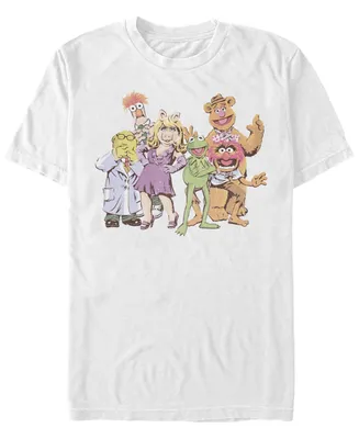 Fifth Sun Men's Muppet Gang Short Sleeve Crew T-shirt