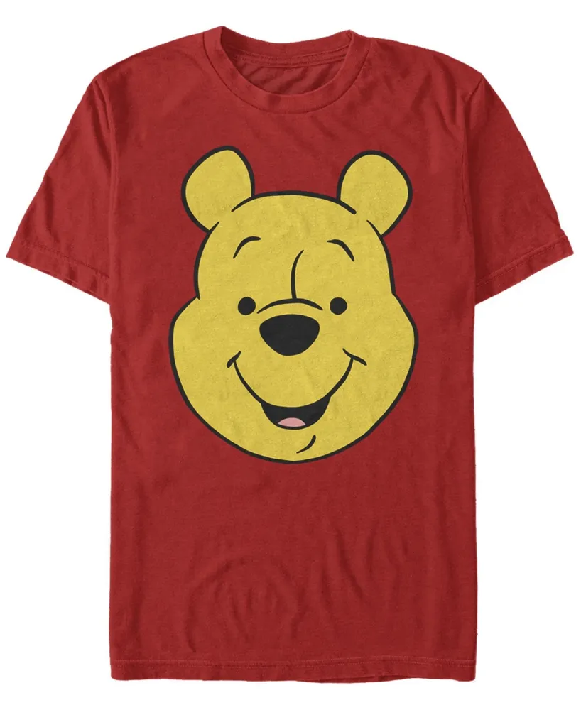 Fifth Sun Men's Winnie Pooh Big Face Short Sleeve Crew T-shirt