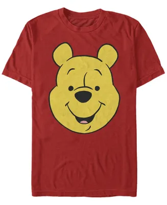 Fifth Sun Men's Winnie Pooh Big Face Short Sleeve Crew T-shirt