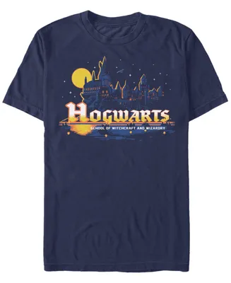 Fifth Sun Men's Navy Hogwarts Short Sleeve Crew T-shirt