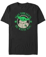 Fifth Sun Men's Luck of The Grogu Short Sleeve Crew T-shirt