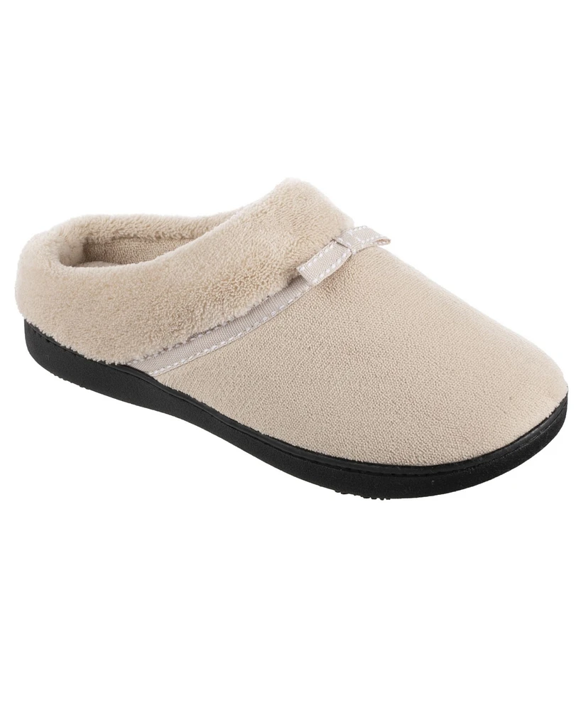 Isotoner Signature Women's Micro Terry Milly Hoodback Slipper