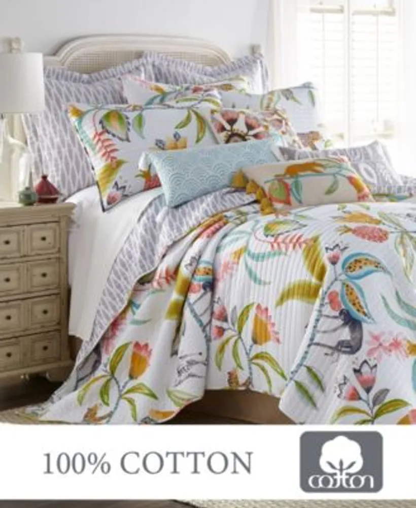 Levtex Melina Tropical Floral Quilt Sets