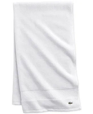 Lacoste Home Heritage Anti-Microbial Supima Cotton Bath Towel, 30" x 54"