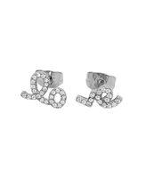 Broken Love Studs Earrings - Silver