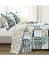 Lush Decor Monique Reversible 3 Piece Quilt Set