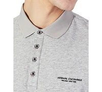 A|X Armani Exchange Men's Regular-Fit Logo-Print Polo Shirt