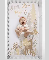 Deer To My Heart Tree Leaf Photo Op Fitted Crib Sheet