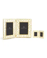 Michael Aram Double Heart Frame Gold 5x7